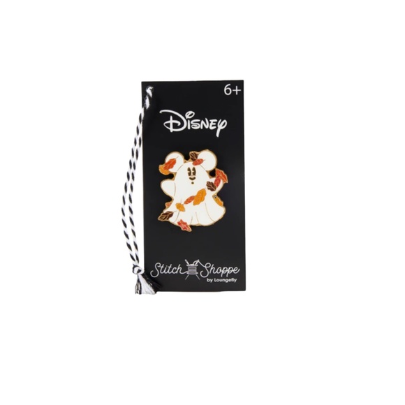 Loungefly Stitch Shoppe Mickey Mouse Glow Ghost Crossbody Bag - Picture 7 of 7